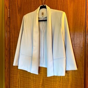 Light blue draped jacket